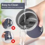 SIMPLETASTE Süt Köpürtücü, 4'ü 1 arada Elektrikli Süt Buharlı Pişirici, Otomatik Sıcak ve Soğuk Köpük Yapıcı ve Latte, Cappuccino, Macchiato için Süt Isıtıcı - Görsel 4