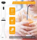 Homelux El mikseri Household püre çubuğu 200 W el mikseri çıkarılabilir soket el mikseri küçük ve pratik mikser el mikseri plastik taban - Görsel 3