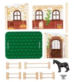 Oyun Hayvanları Seti At Ahır Çocuk Oyuncakları - Görsel 3